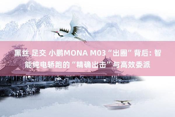 黑丝 足交 小鹏MONA M03“出圈”背后: 智能纯电轿跑的“精确出击”与高效委派