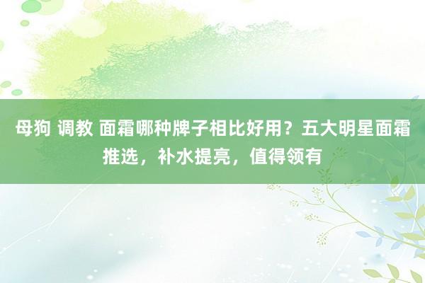 母狗 调教 面霜哪种牌子相比好用？五大明星面霜推选，补水提亮，值得领有