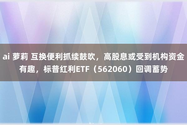 ai 萝莉 互换便利抓续鼓吹，高股息或受到机构资金有趣，标普红利ETF（562060）回调蓄势