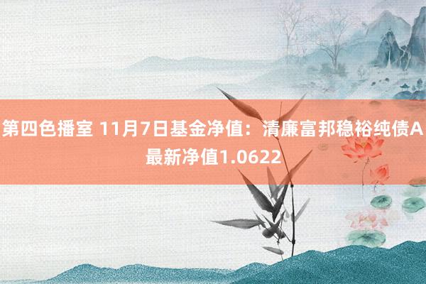 第四色播室 11月7日基金净值：清廉富邦稳裕纯债A最新净值1.0622