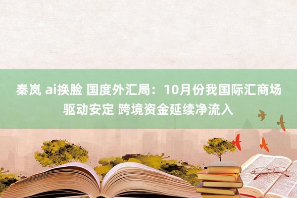 秦岚 ai换脸 国度外汇局：10月份我国际汇商场驱动安定 跨境资金延续净流入