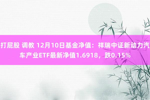 打屁股 调教 12月10日基金净值：祥瑞中证新动力汽车产业ETF最新净值1.6918，跌0.15%