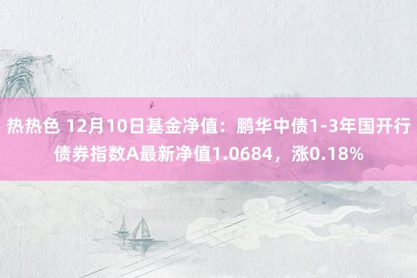 热热色 12月10日基金净值：鹏华中债1-3年国开行债券指数A最新净值1.0684，涨0.18%