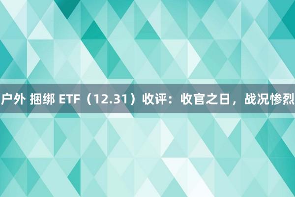 户外 捆绑 ETF（12.31）收评：收官之日，战况惨烈