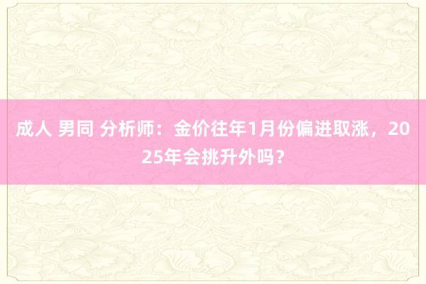 成人 男同 分析师：金价往年1月份偏进取涨，2025年会挑升外吗？